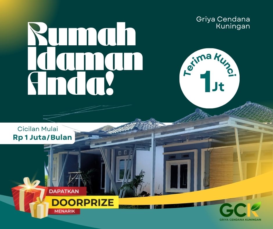 Rumah Griya Cendana Kuningan Sampai Terima Kunci 1 Juta Gratis Dapur Dan Kanopi